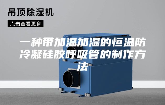 一種帶加溫加濕的恒溫防冷凝硅膠呼吸管的制作方法