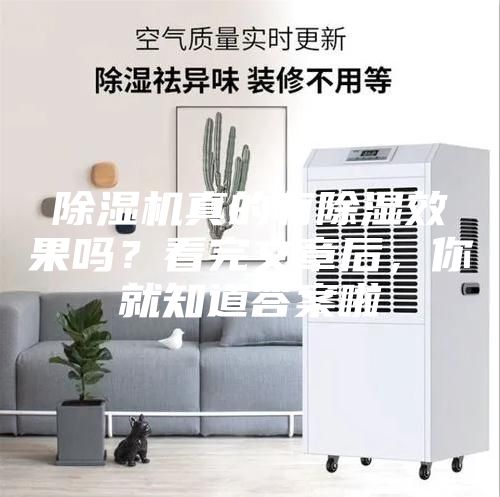 除濕機真的有除濕效果嗎？看完文章后，你就知道答案啦